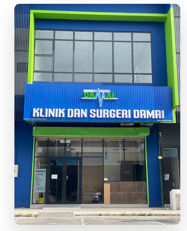 Klinik Dan Surgeri Damai on Jalan Rajawali 5, Kebun Baru